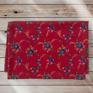 Material sumna poliester fond rosu