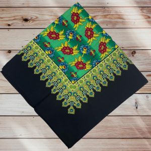 Batic casmir margina neagra fond verde degrade