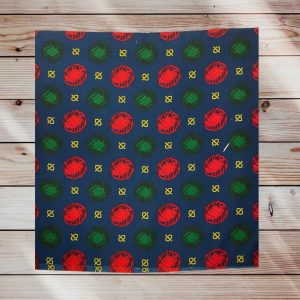 Material sumnă poliester fond albastru