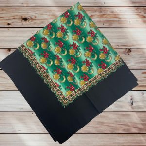 Batic casmir margina neagra fond verde degrade