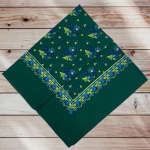 Batic casmir fond verde inchis