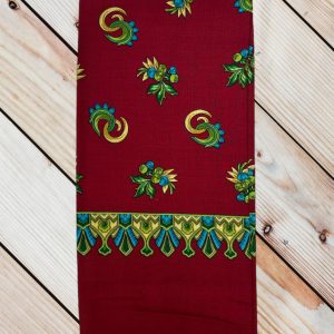 Batic casmir fond rosu inchis